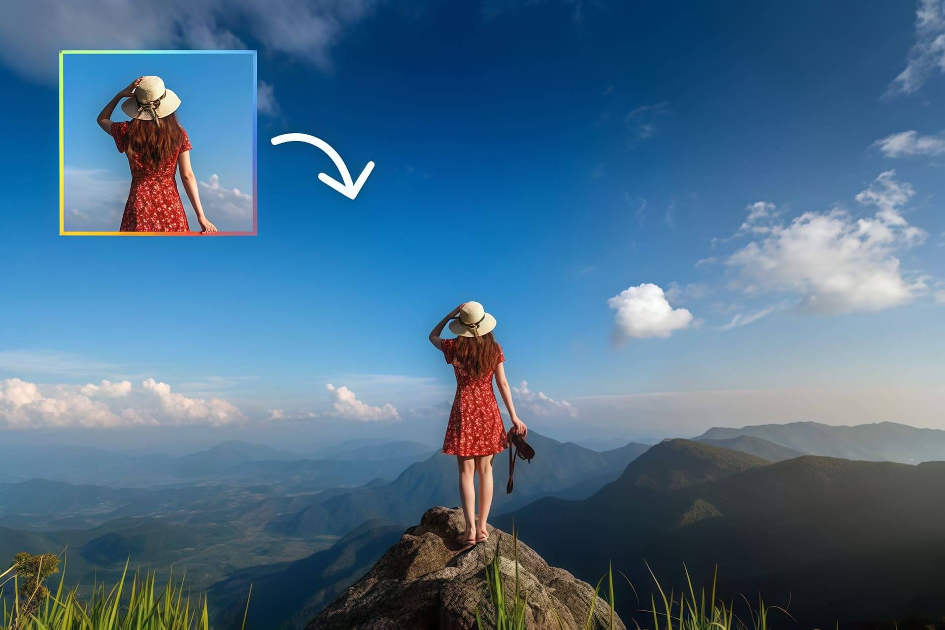 AI Image Expander for Social Media - Transform images to perfect sizes for Instagram, Facebook, YouTube and more